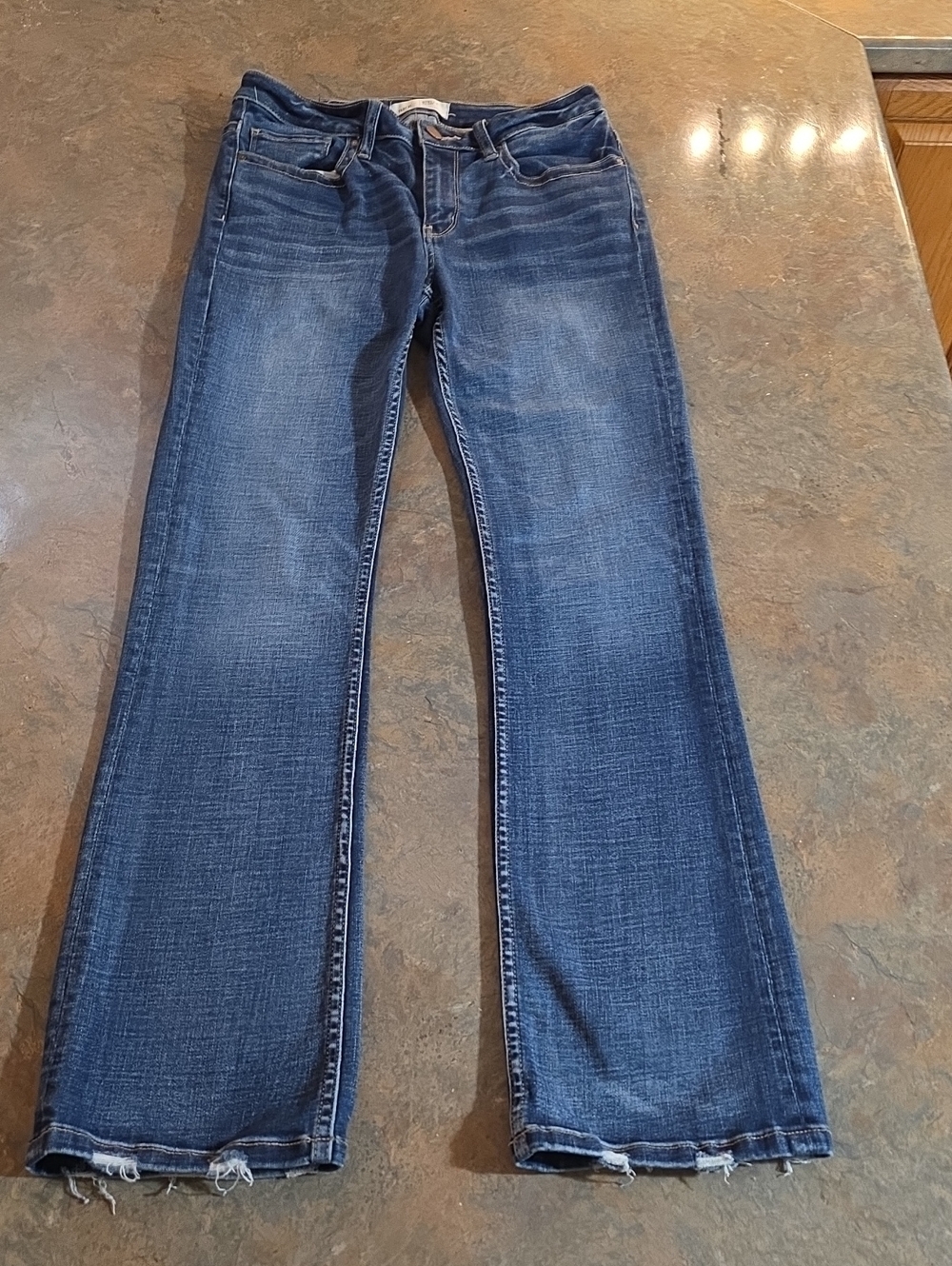 BKE Women's Dark Blue Boot Cut Jeans